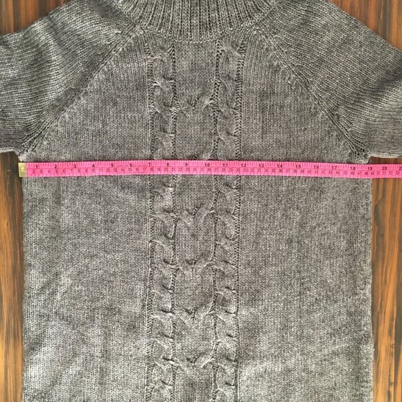 [Joe Fresh] Grey Cable Knit Sweater Dress | L | Good - Picture 5 of 8